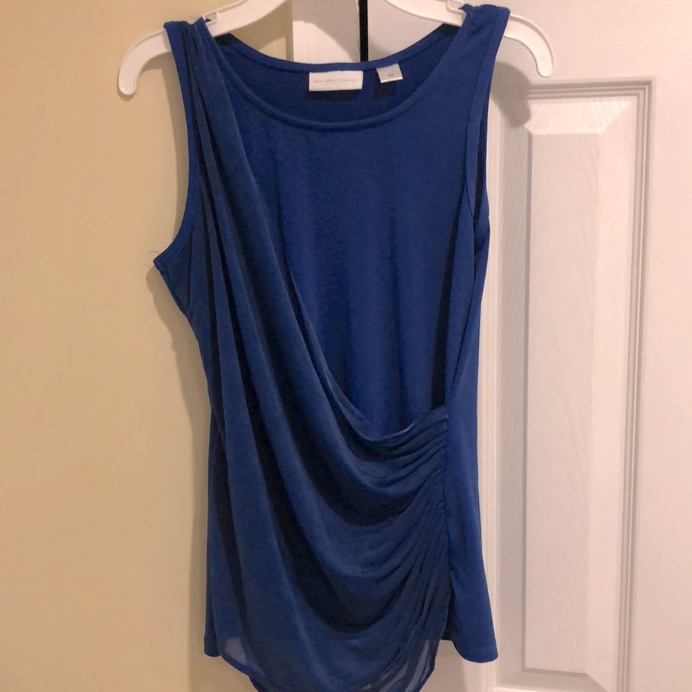 NY&Co XS royal blue sleeveless top
